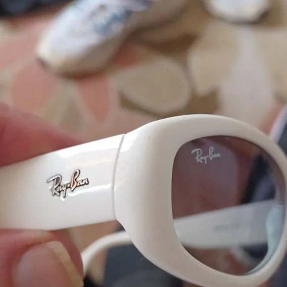 Women Asian fit white Ray Ban New - Picture 6 of 6